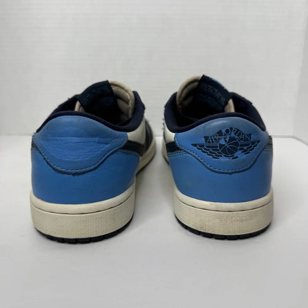 Nike Air Jordan 1 Low OG Mens 9 Obsidian University Blue CZ0790-400 Dark Powder